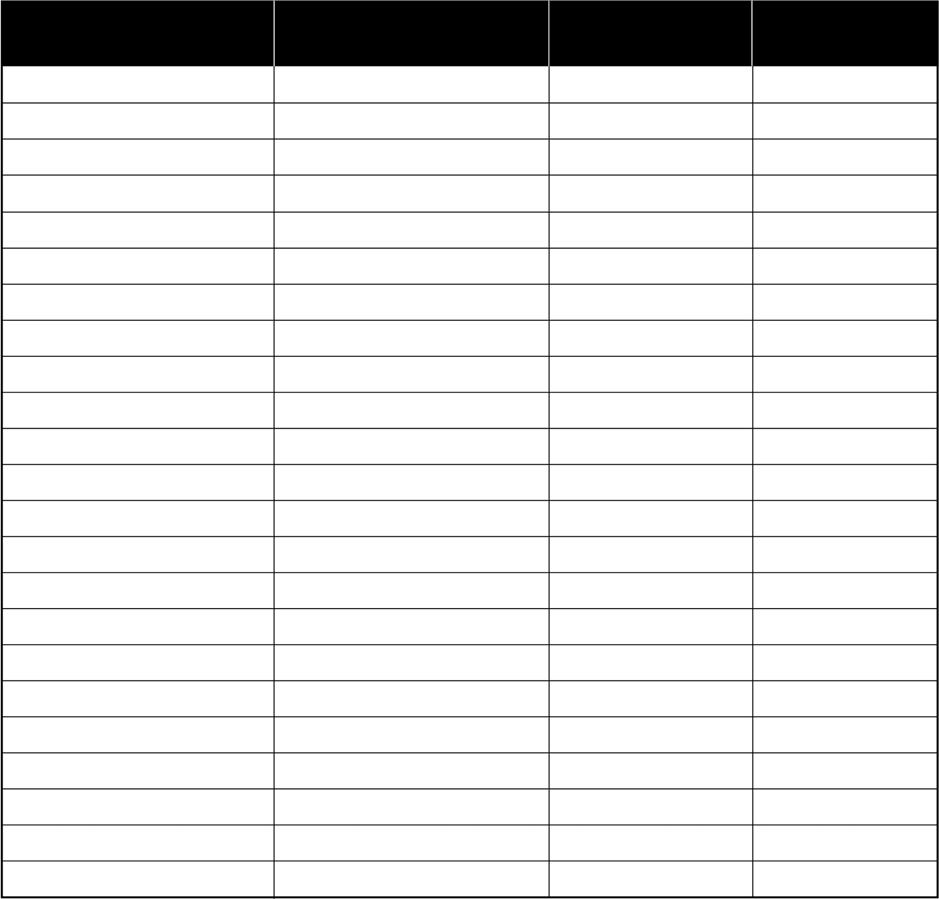 Blank Spreadsheet Grid PNG Image