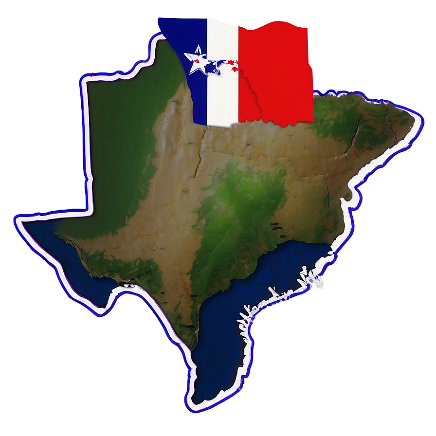 Blank Texas Map Outline Png Yhb27 PNG Image