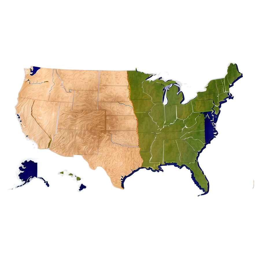 Blank Us Map Outline Png Hkm PNG Image