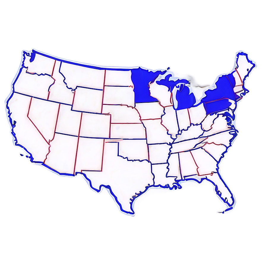 Blank Usa Map Outline Png Cys PNG Image