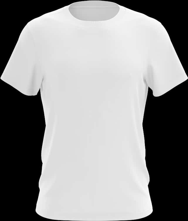 Blank White T Shirt Mockup PNG Image