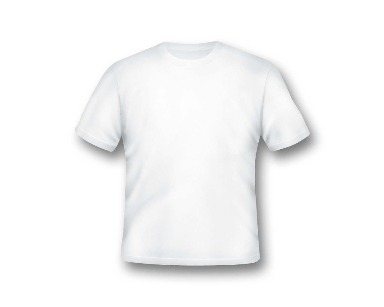 Blank White T Shirt Template PNG Image