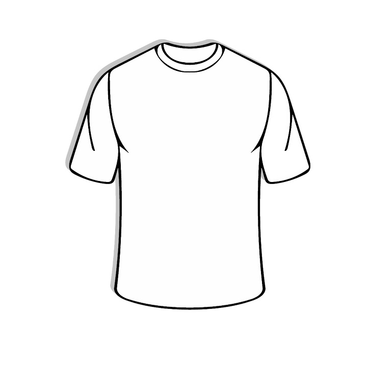 Blank White T Shirt Template PNG Image