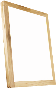 Blank Wooden Frame Display PNG Image