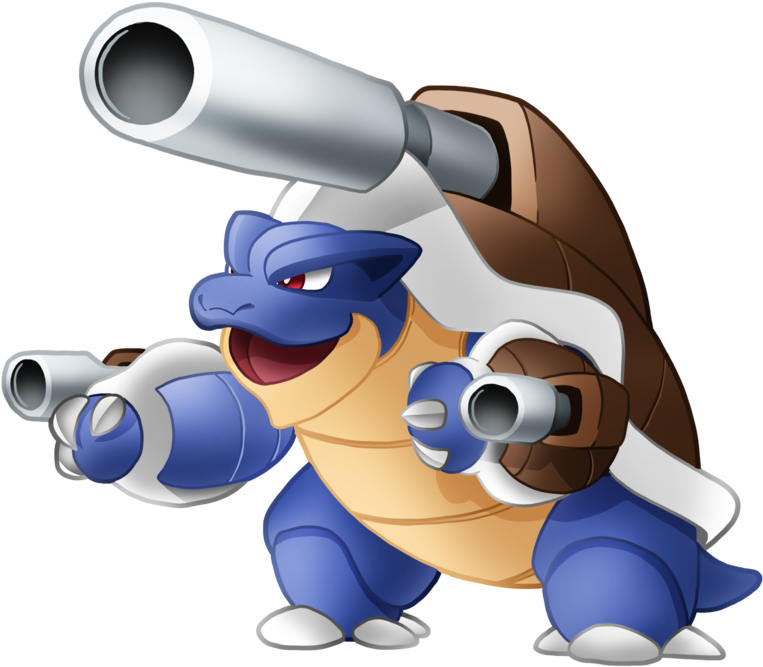 Blastoise Pokemon Character PNG Image