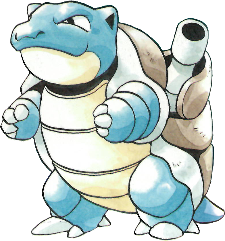 Blastoise Pokemon Character PNG Image