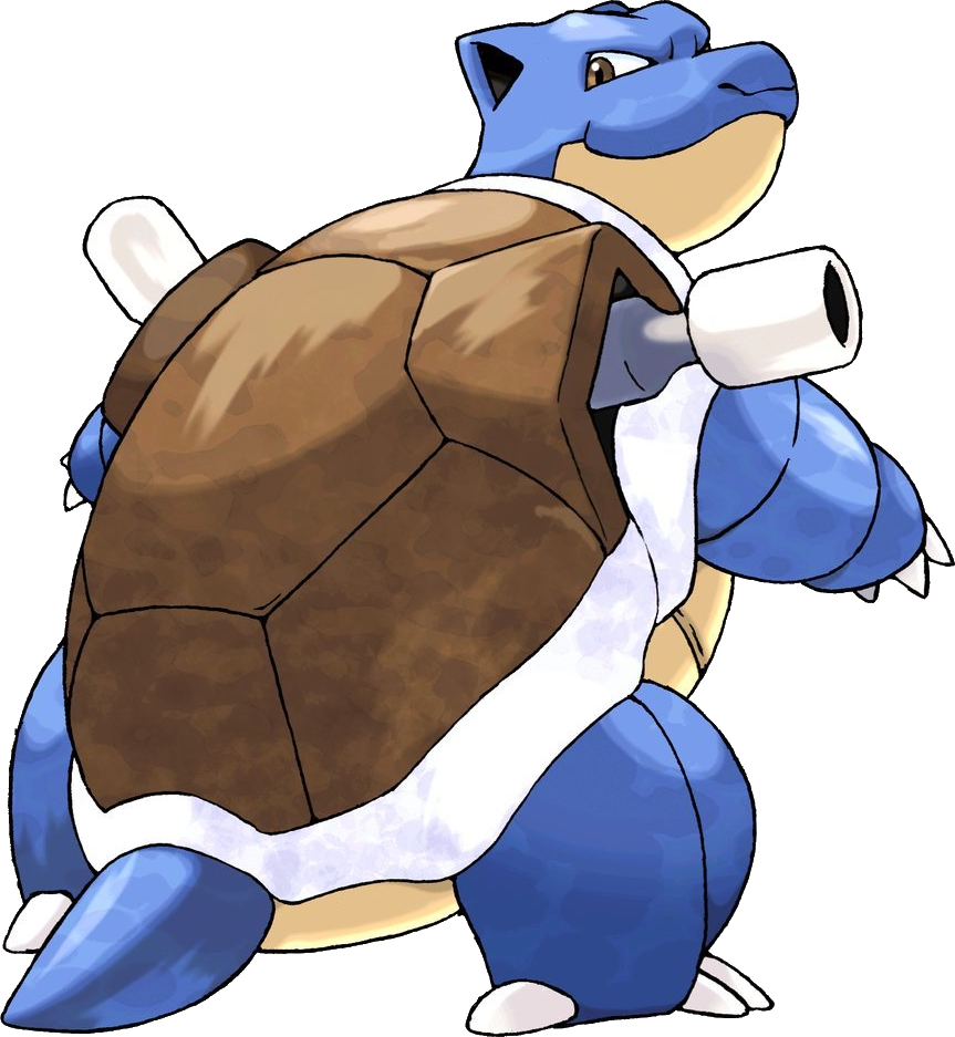 Blastoise Pokemon Illustration PNG Image