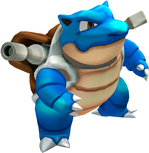 Blastoise Pokemon3 D Model PNG Image