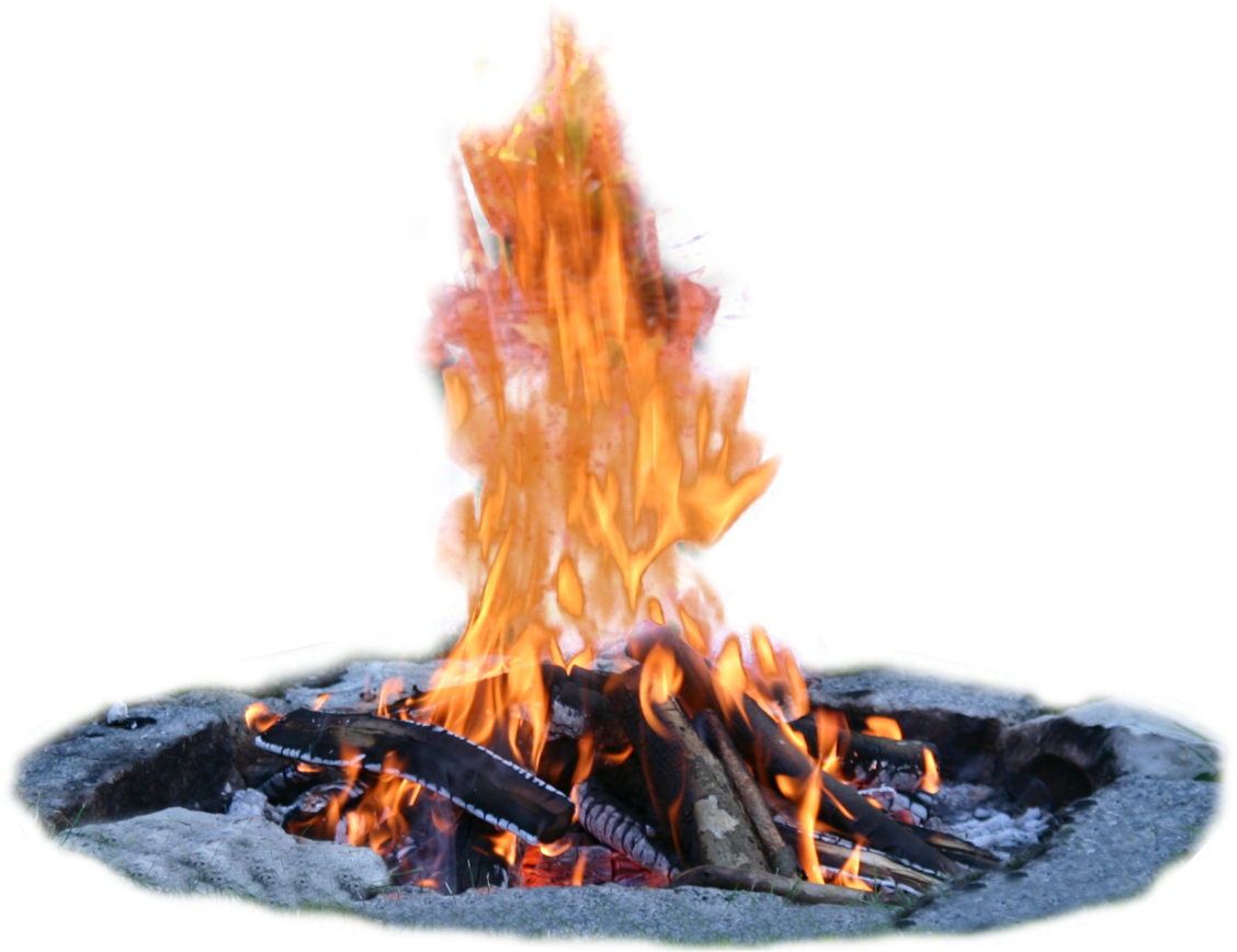 Blazing Campfire Isolated.png PNG Image