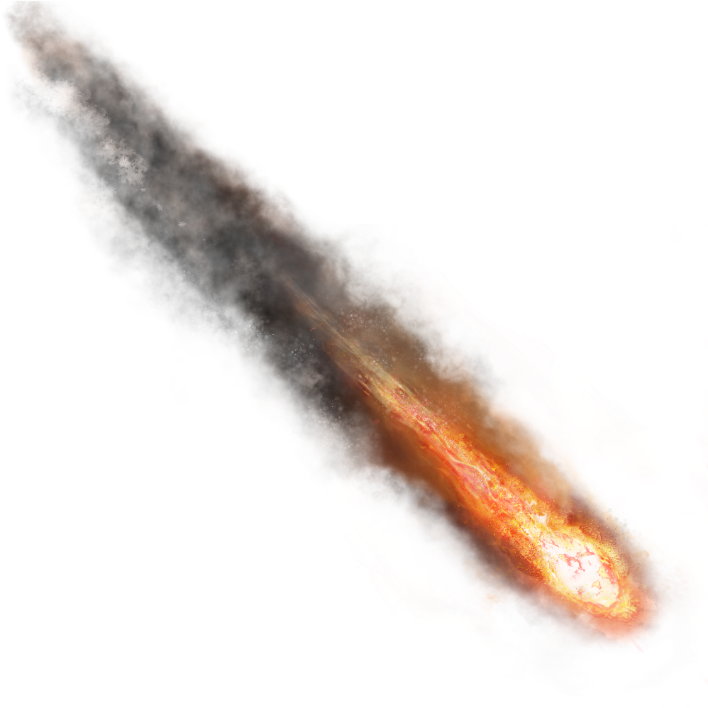 Blazing Comet Artwork PNG Image