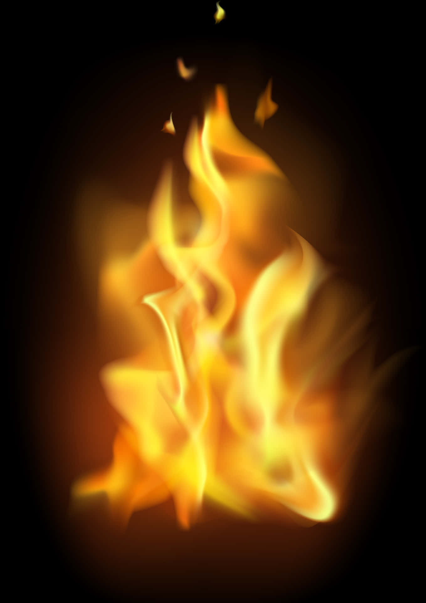 Blazing_ Flame_ Glow PNG Image