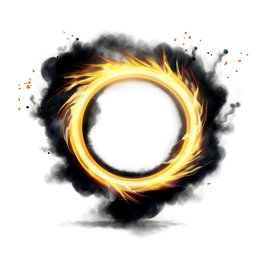 Blazing Ring Illustration Png Ely PNG Image