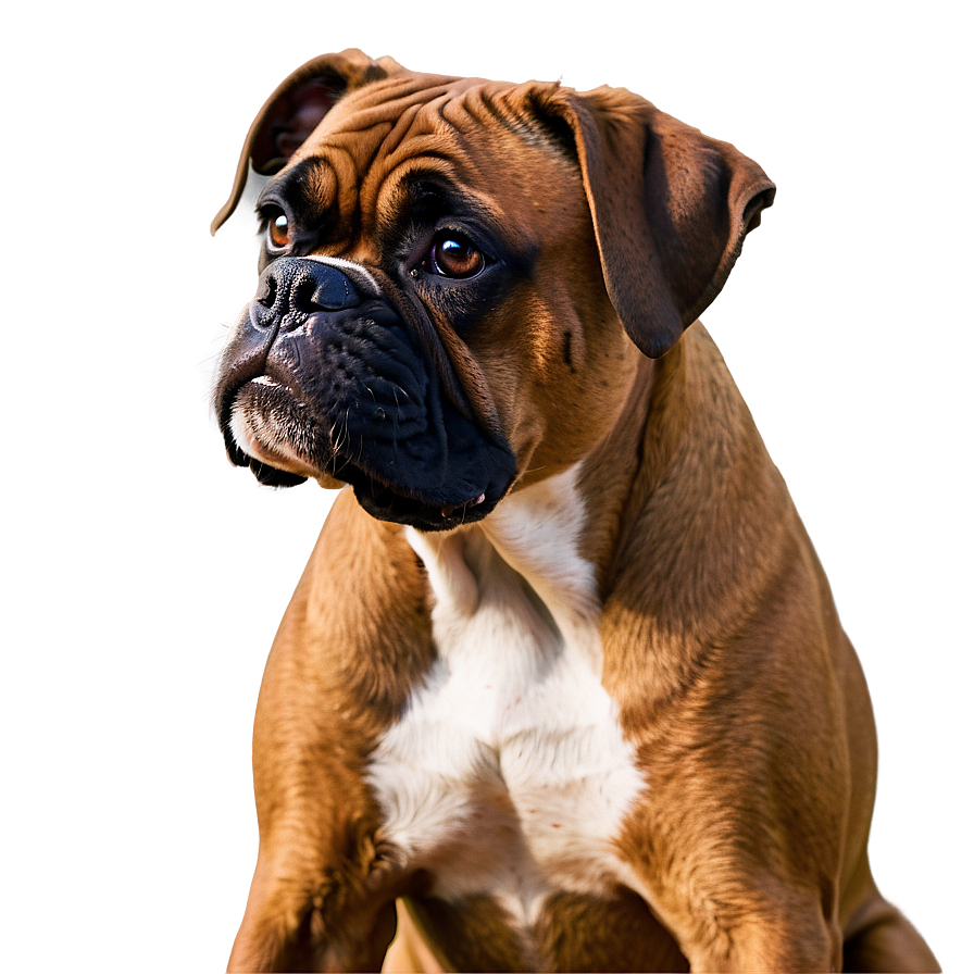 Bleak Boxer Dog Png 24 PNG Image