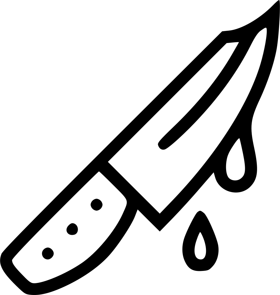 Bleeding Knife Icon PNG Image