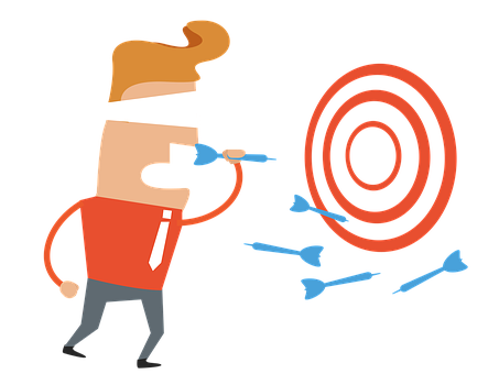 Blindfolded Archer Missing Target PNG Image