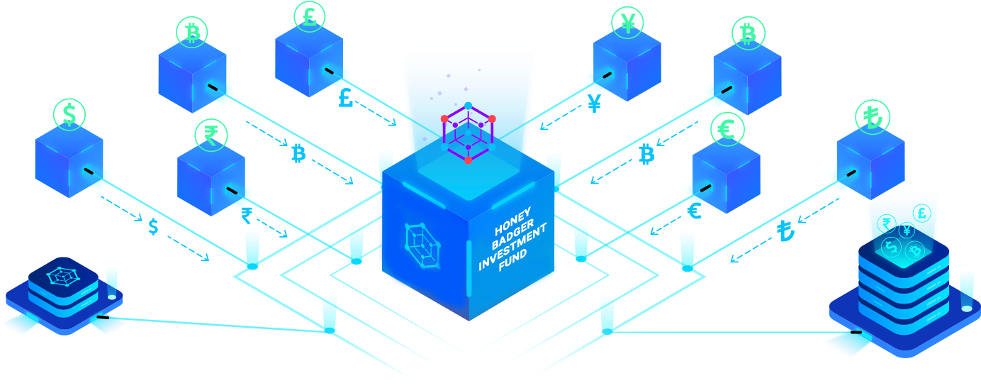 Blockchain Investment Fund Illustration PNG Image