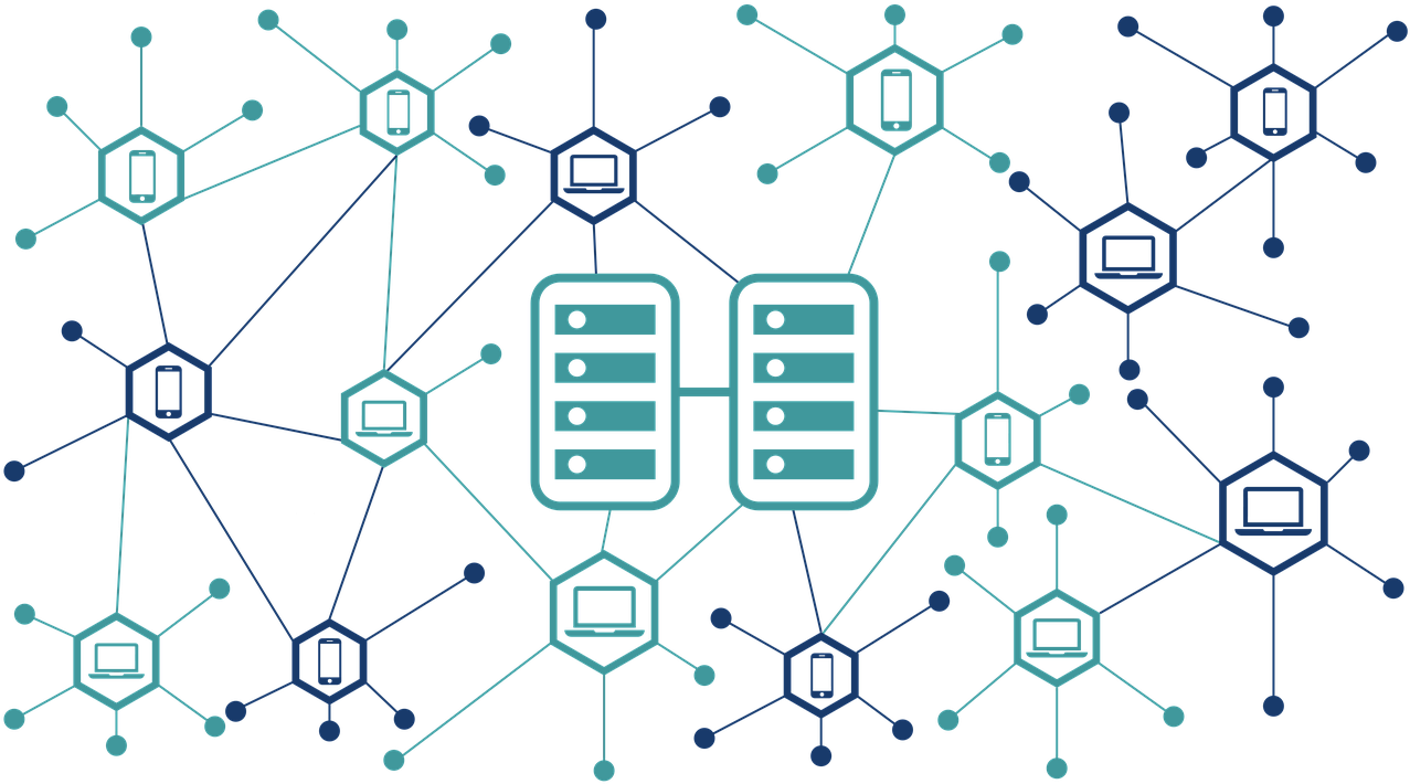 Blockchain Network Concept PNG Image