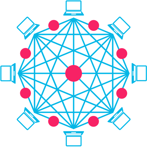 Blockchain Network Concept PNG Image