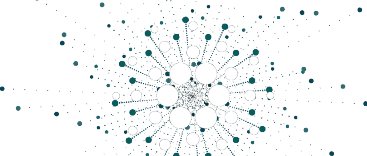 Blockchain Network Visualization PNG Image