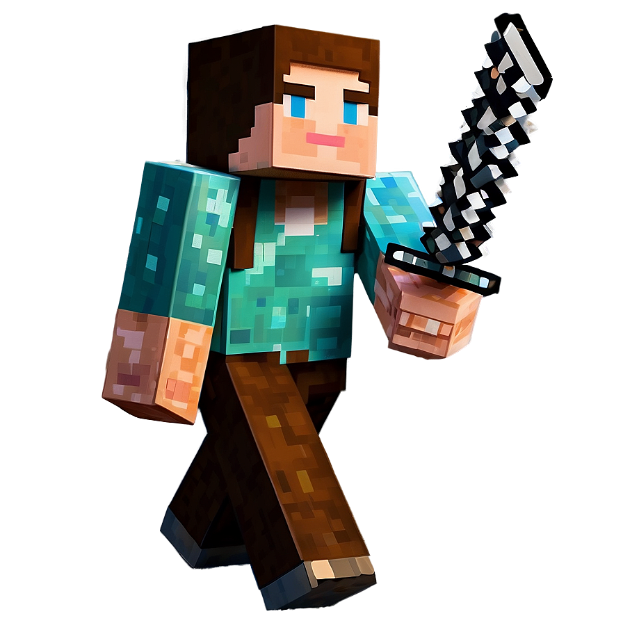 Blocky Minecraft Characters Png Uhb90 PNG Image