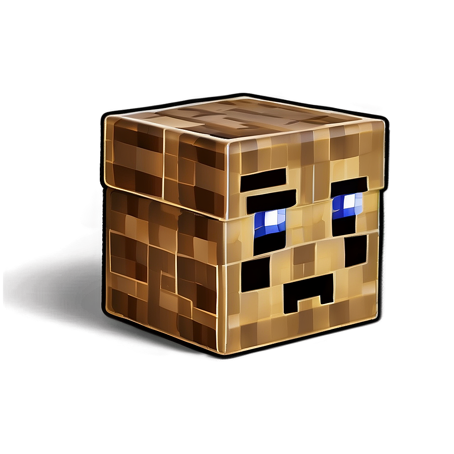 Blocky Steve Head Icon Png Kwb PNG Image