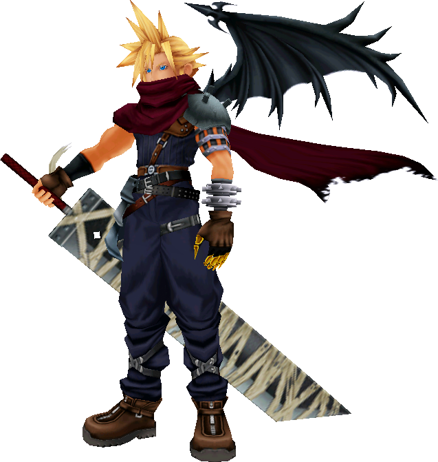 Blond Haired Character With Swordand Wing PNG Image