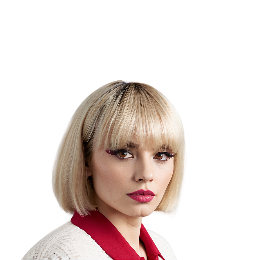 Blonde Bangs Fashion Png 58 PNG Image