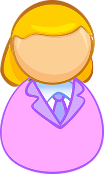 Blonde Cartoon Avatar PNG Image