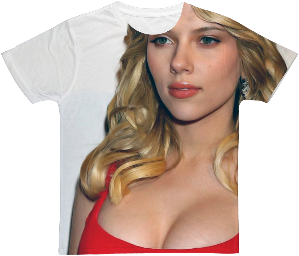 Blonde Celebrity Graphic Tshirt Design PNG Image