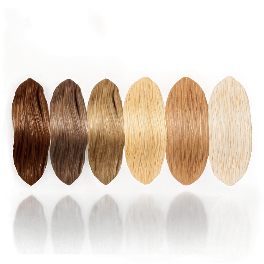 Blonde Hair Color Swatches Png 05252024 PNG Image