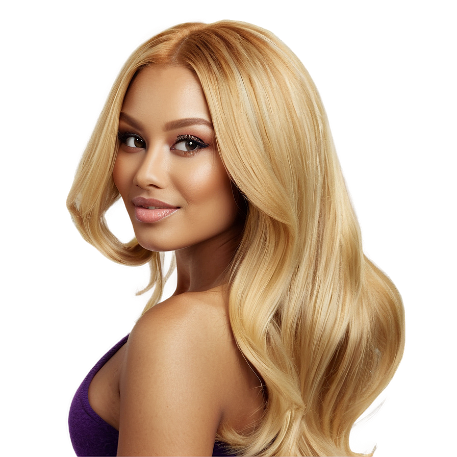 Blonde Hair Extensions Png 05252024 PNG Image