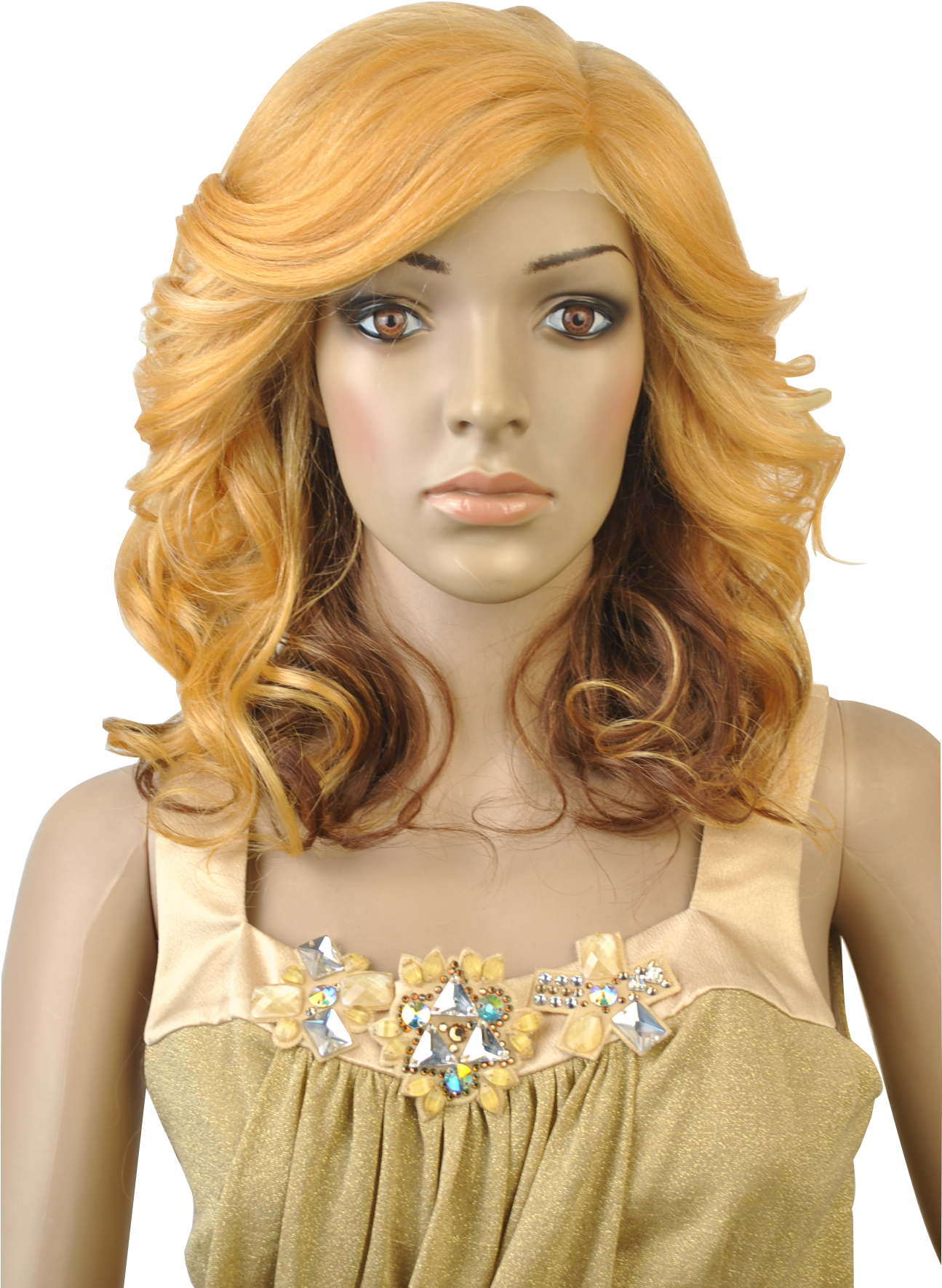 Blonde Mannequin Display PNG Image