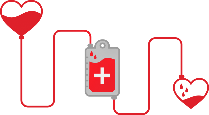 Blood Donation Concept Illustration PNG Image