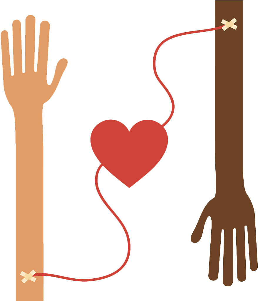 Blood Donation Connection Graphic PNG Image