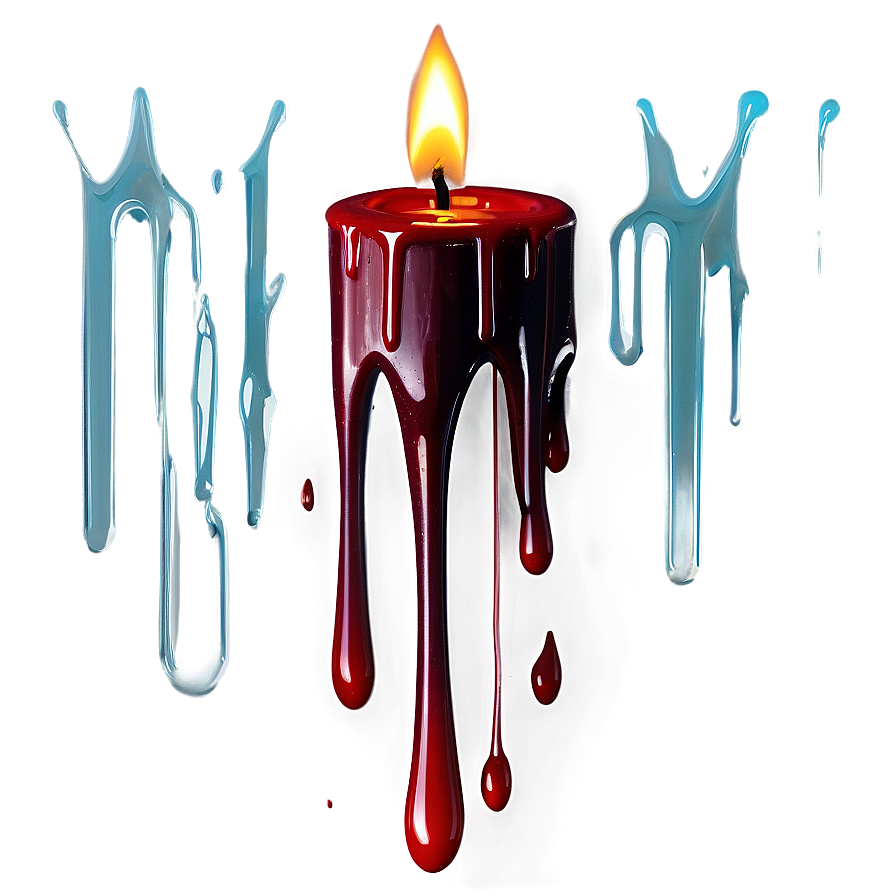 Blood Dripping Candle Png Uvr PNG Image