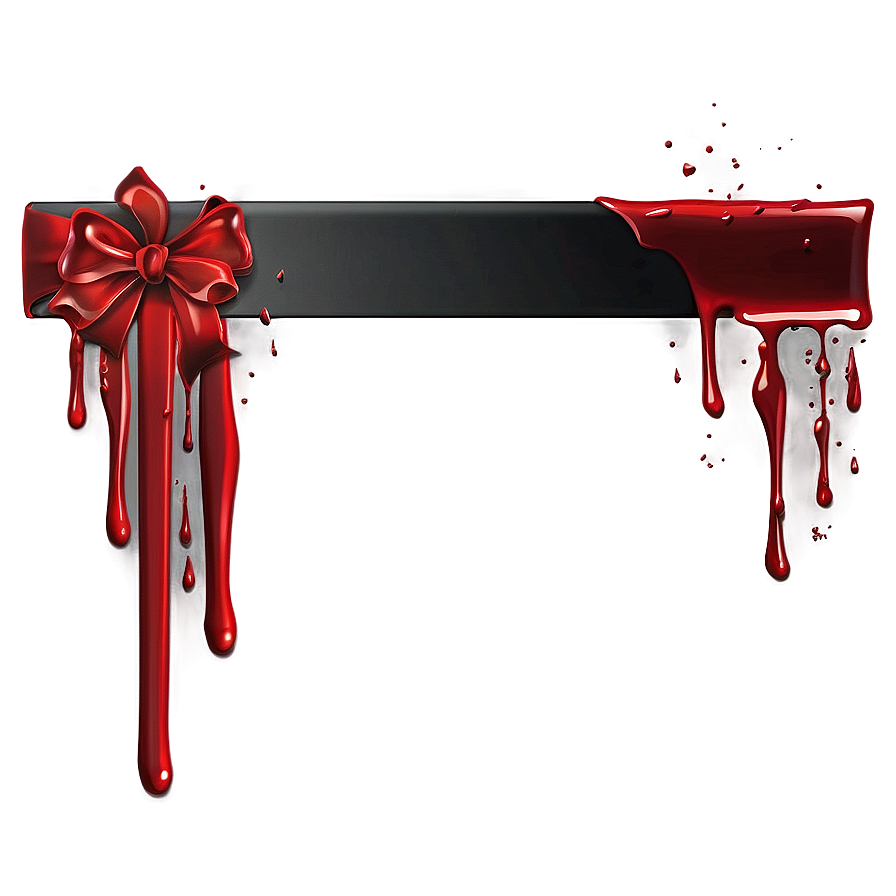 Blood Dripping Ribbon Png 2 PNG Image