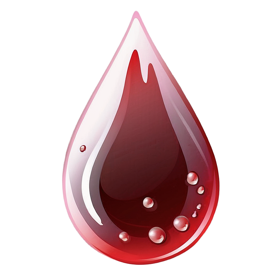 Blood Drop With Gradient Png Pwx72 PNG Image