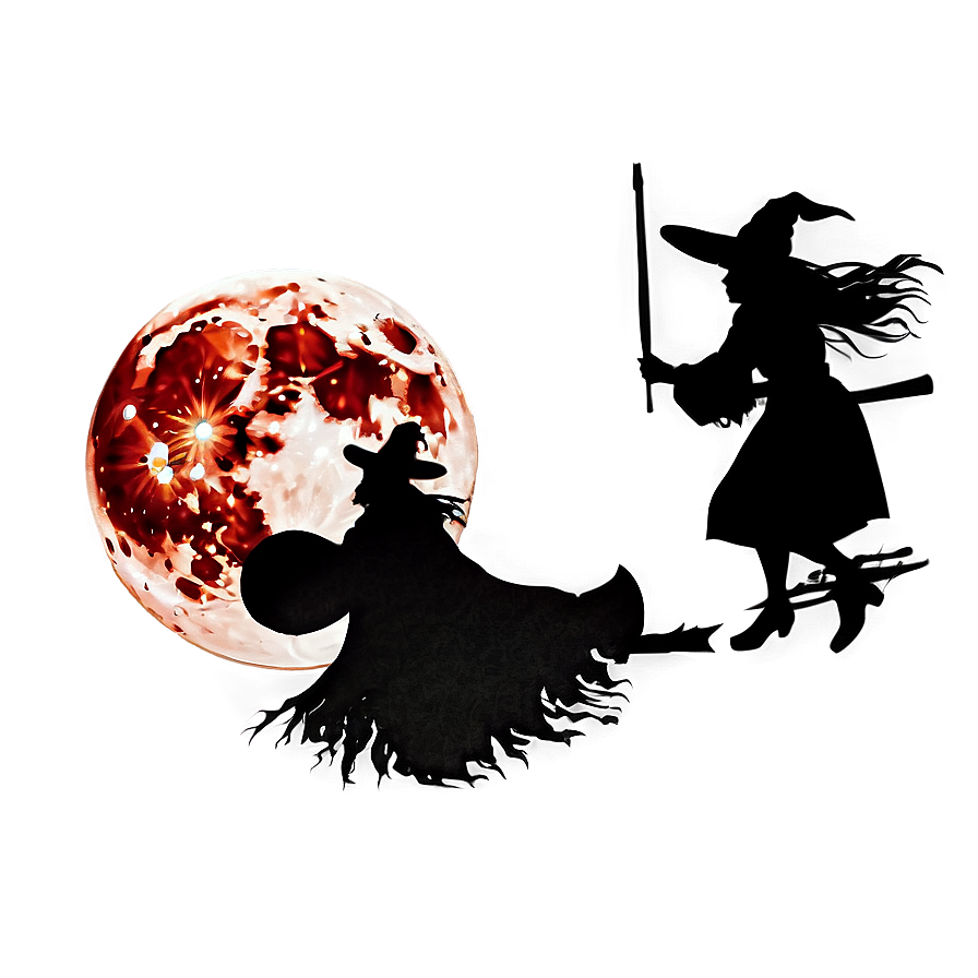 Blood Moon And Witch Png 93 PNG Image