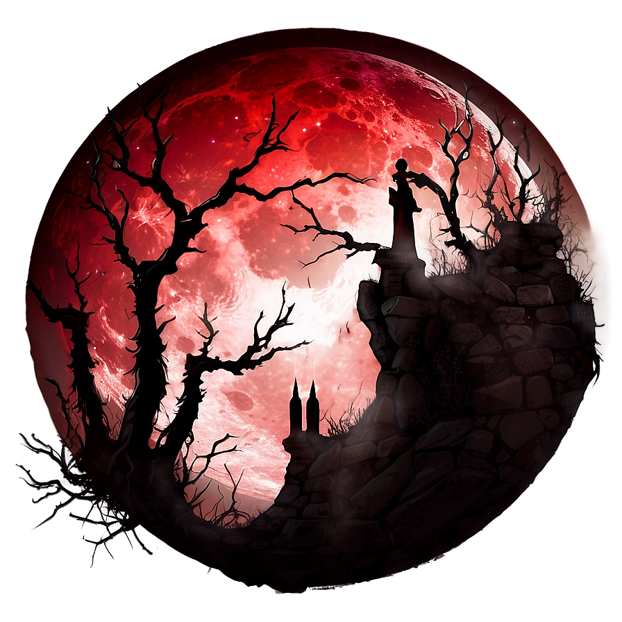 Blood Moon Dark Fantasy Png 06112024 PNG Image