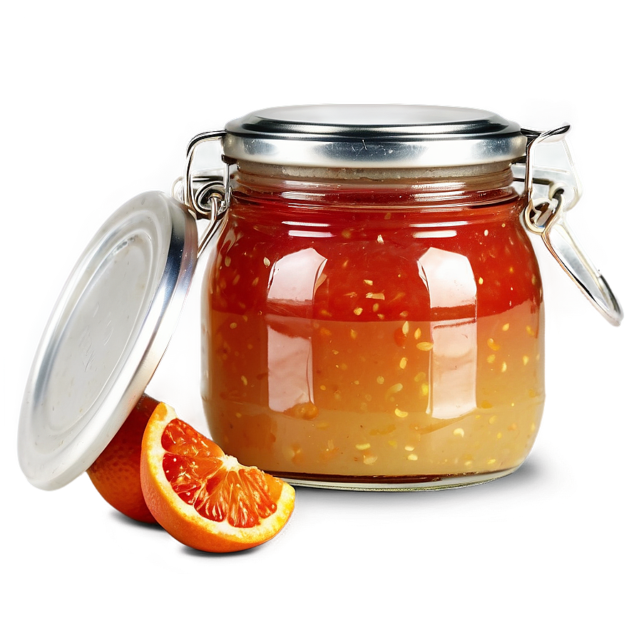 Blood Orange Marmalade Jar Png Wiq PNG Image