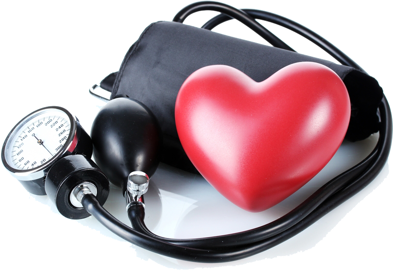 Blood Pressure Monitorand Heart Model PNG Image