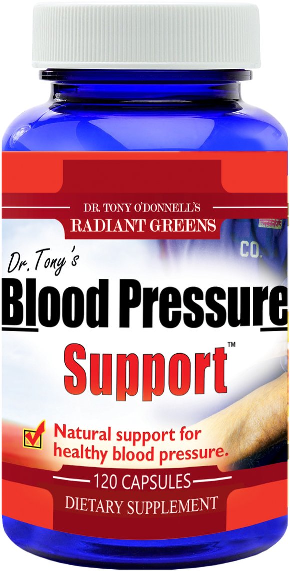 Blood Pressure Support Supplement Bottle PNG Image