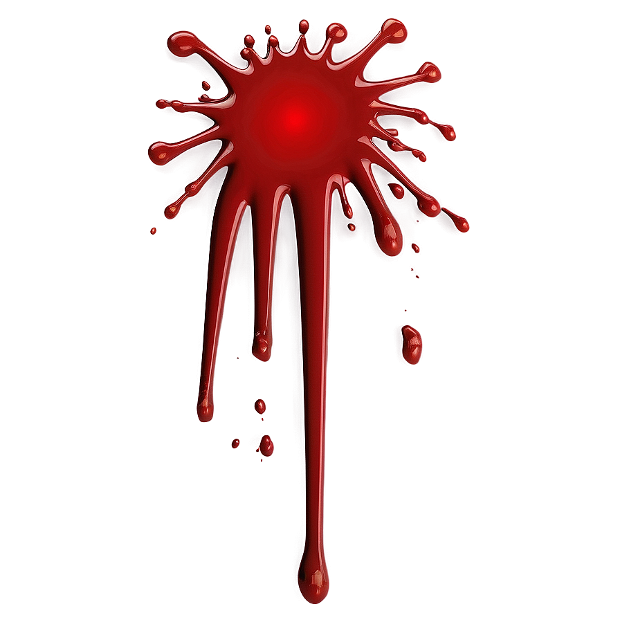 Blood Red Splat Design Png Ecs27 PNG Image