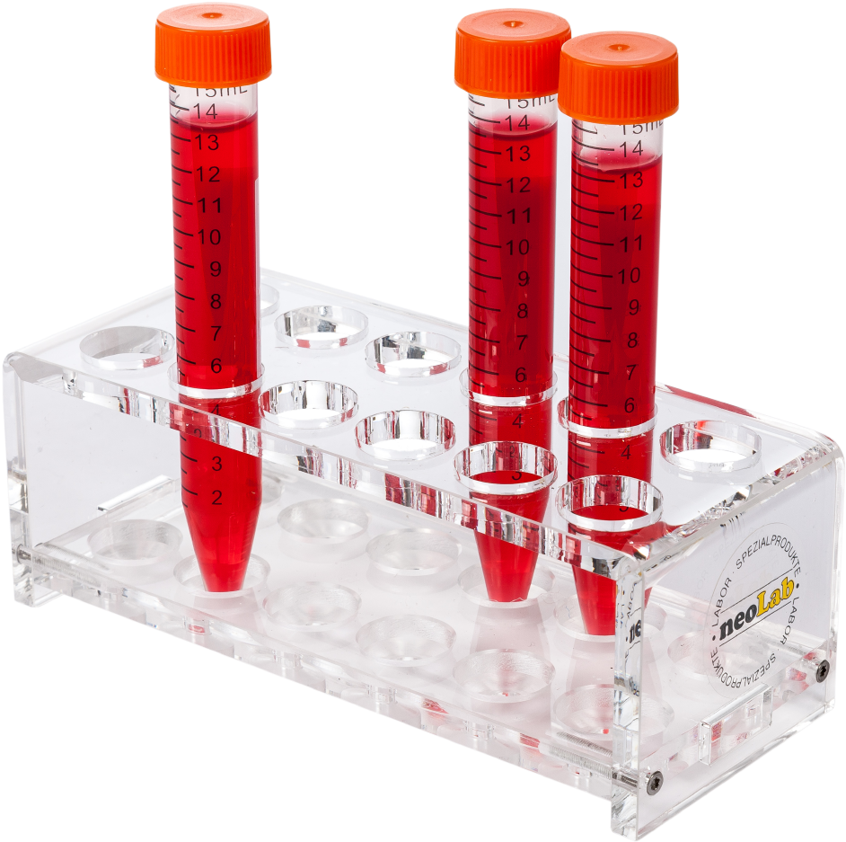 Blood Sample Tubesin Rack PNG Image