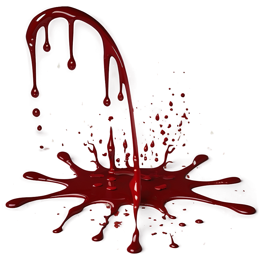 Blood Spatter For Horror Art Png Fjn45 PNG Image