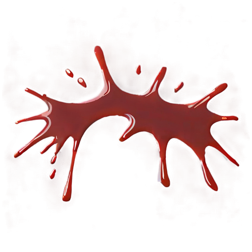 Blood Splatter A PNG Image