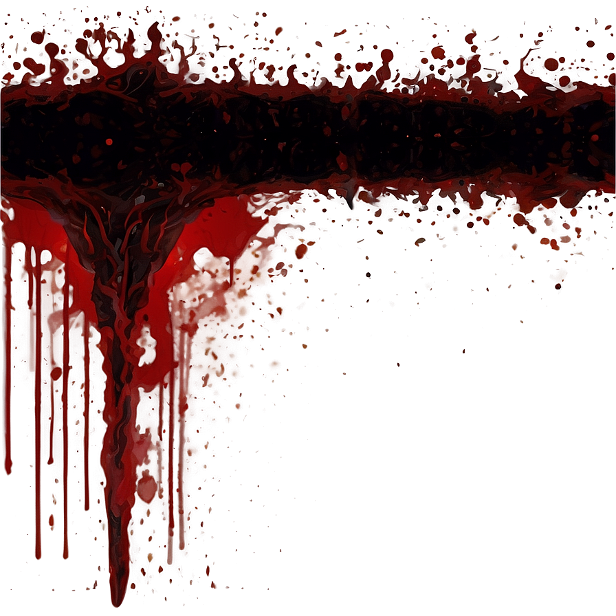 Blood Splatter Transparent Effect 05262024 PNG Image