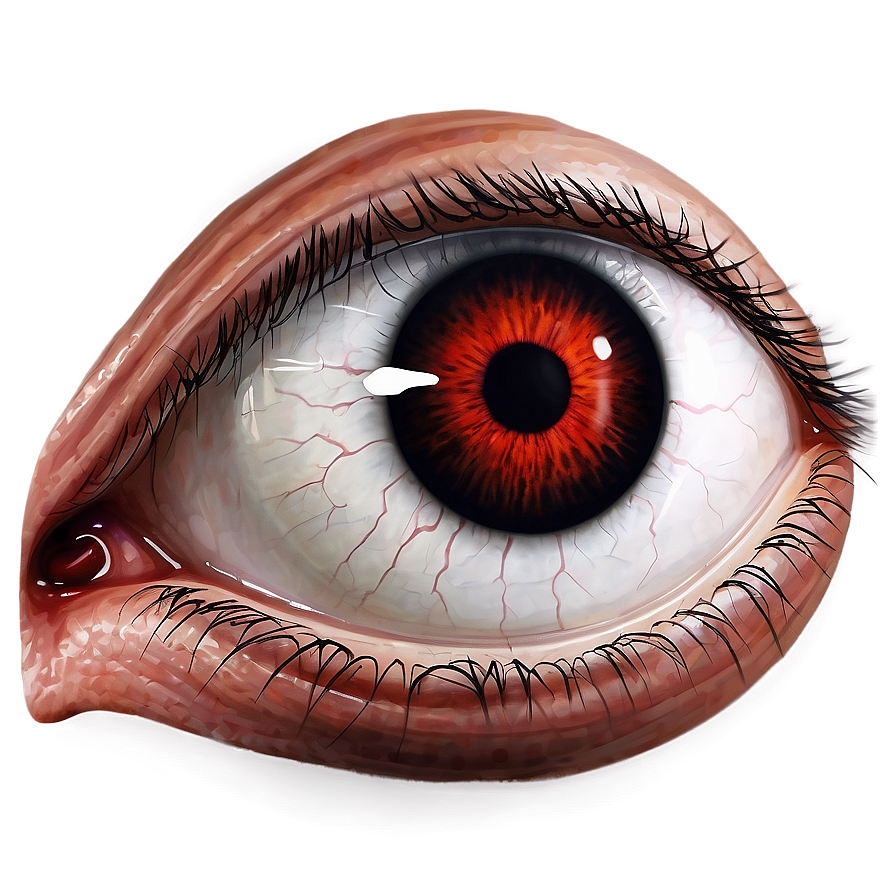 Bloodshot Eye Realistic Drawing Png Ibw PNG Image