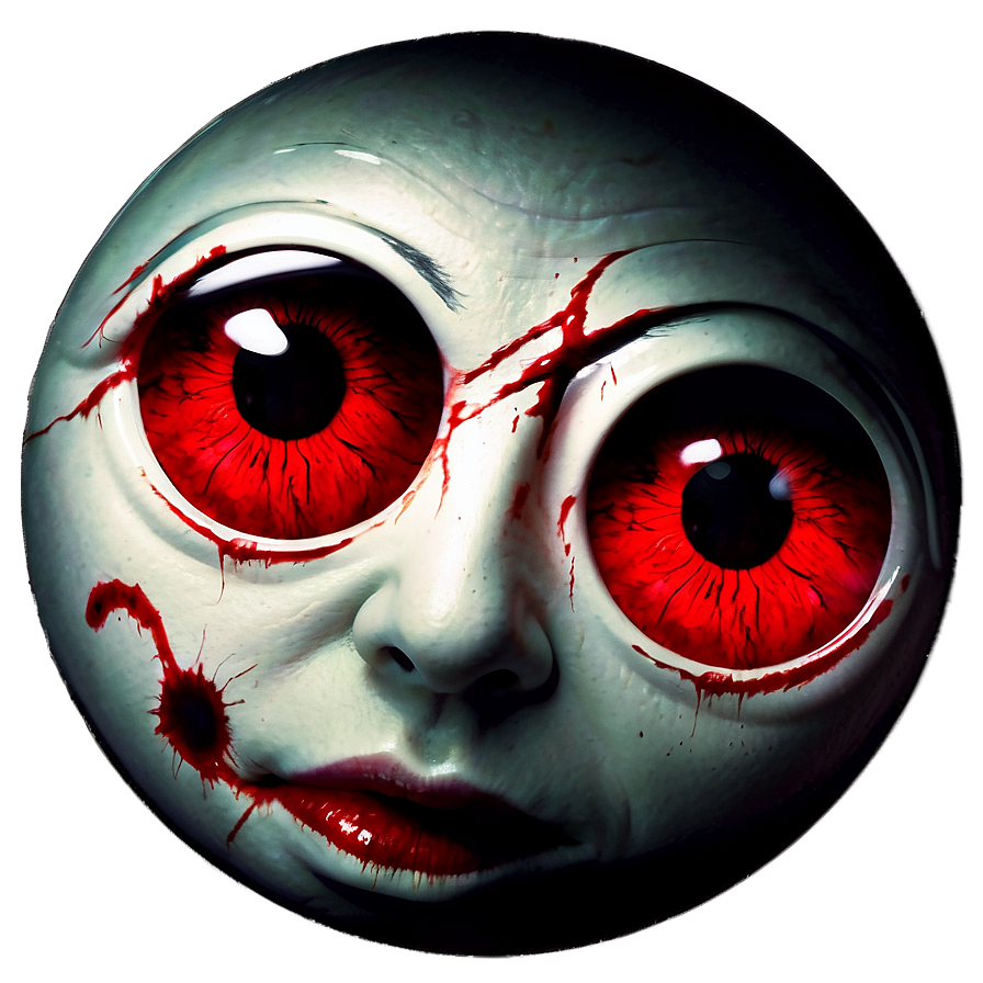 Bloodshot Eyes Horror Scene Png 06212024 PNG Image