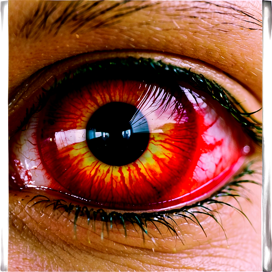 Bloodshot Eyes Scream Png Kud PNG Image